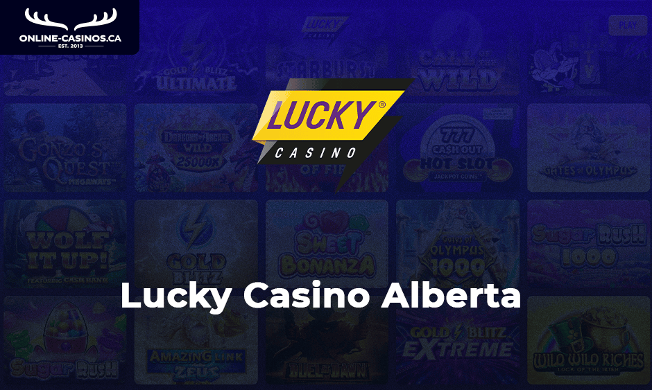 lucky casino alberta logo