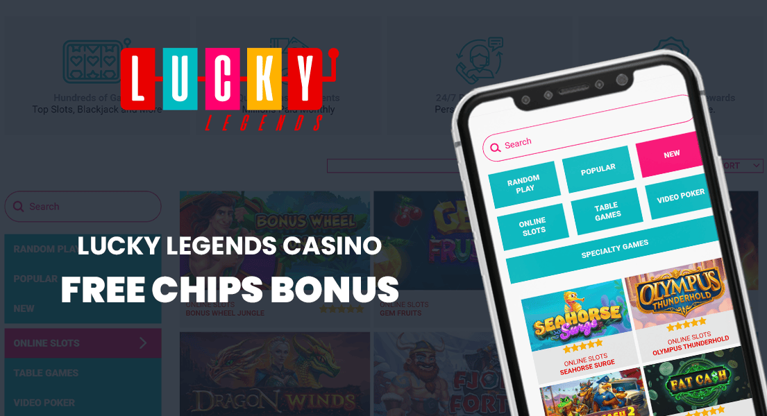 lucky legends casino free chip bonus