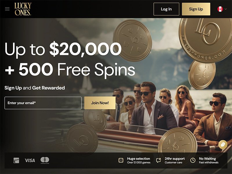 Lucky Ones Casino website
