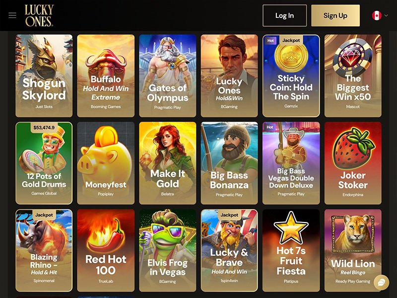 Lucky Ones Casino games