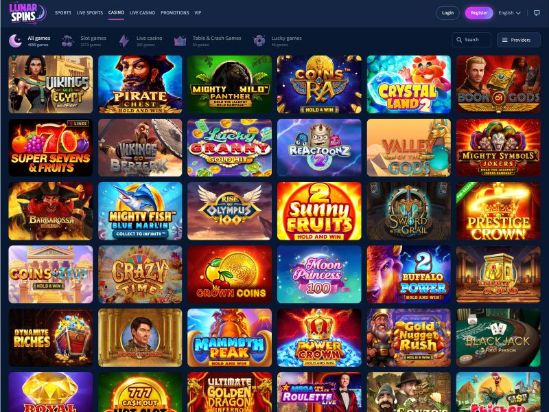 LunarSpins Casino games