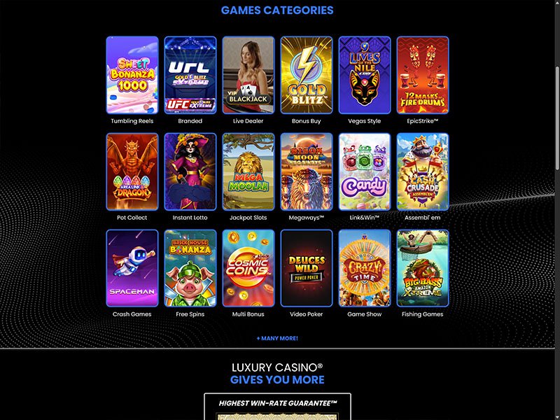 Luxury Casino Alberta games
