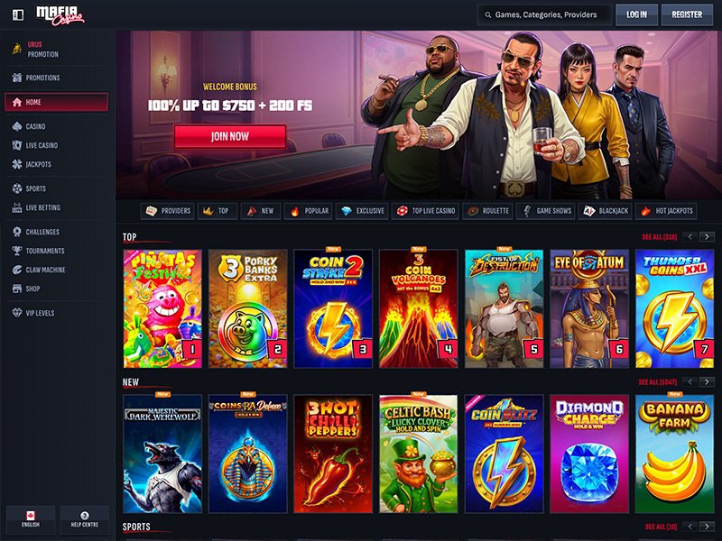 Mafia Casino website