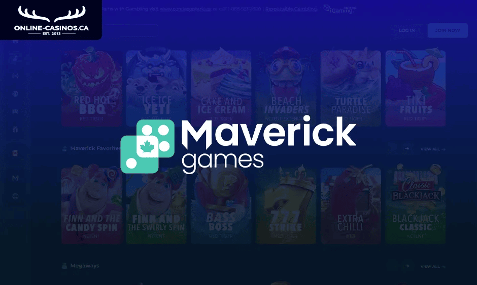 maverick games casino ontario logo