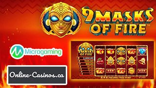 New 9 Masks of Fire Slot from Microgaming