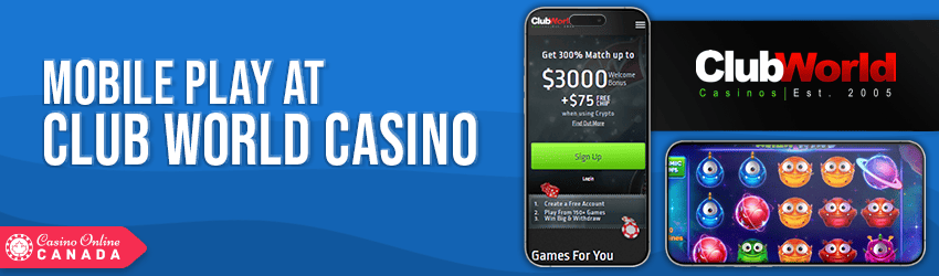 Club World Casino Mobile