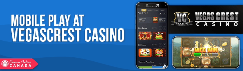 VegasCrest Casino Mobile