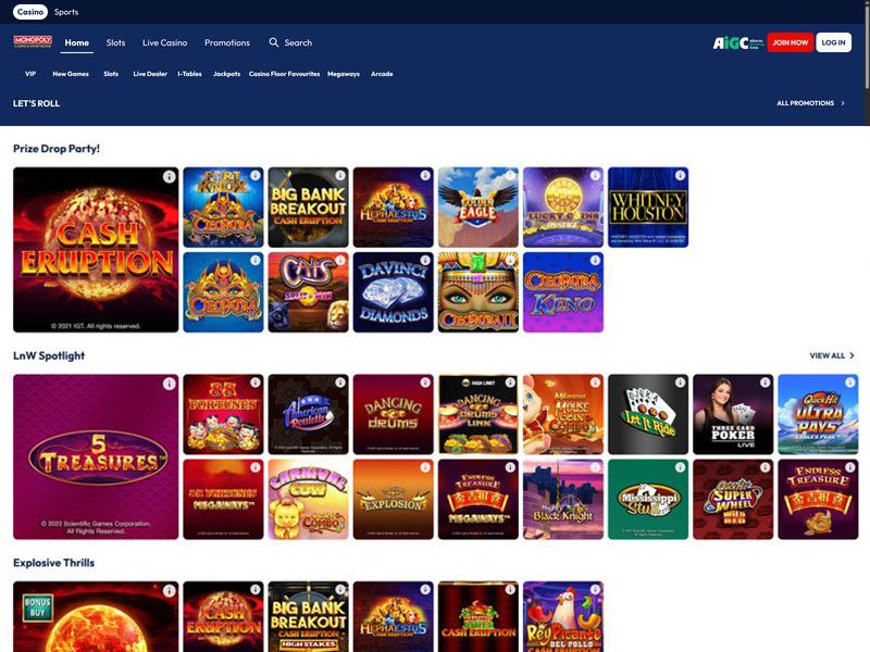 Monopoly Casino Alberta games