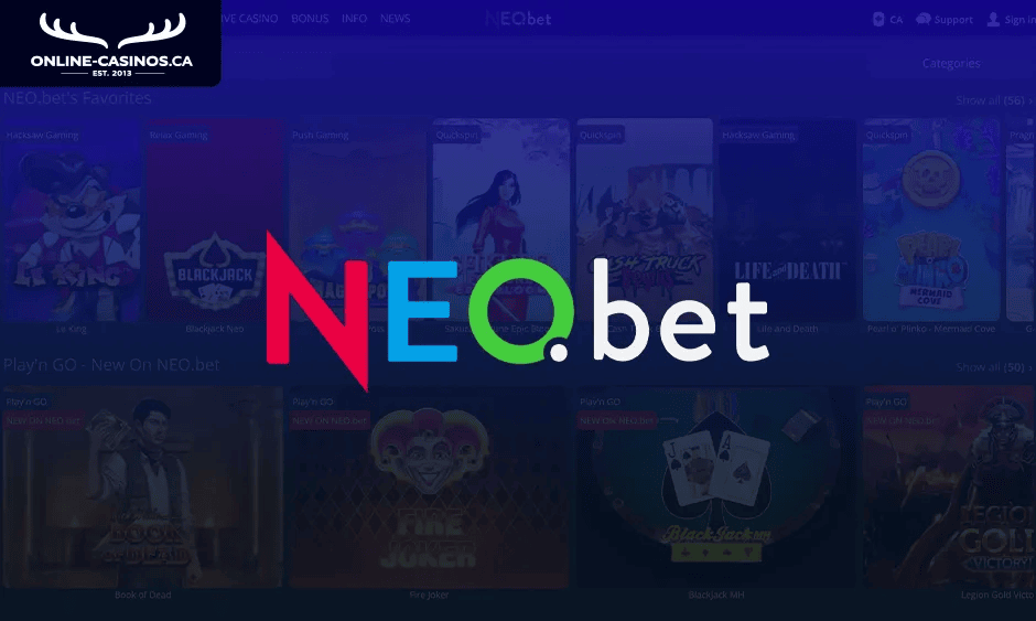 neobet casino ontario logo