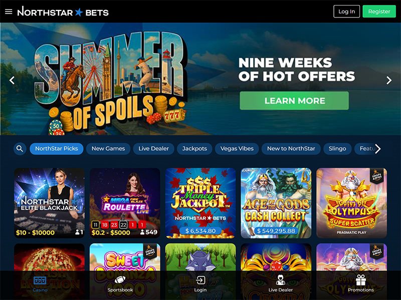 NorthStar Bets Casino Alberta website