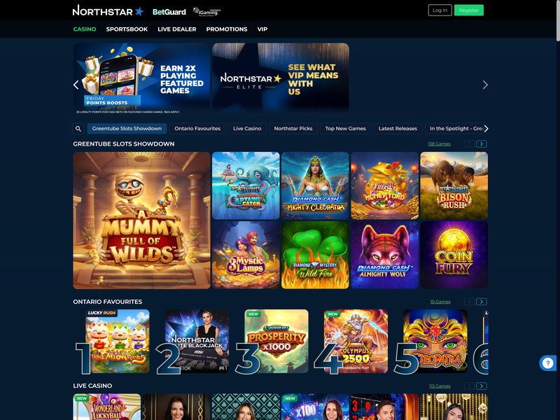 NorthStar Bets Casino Alberta website