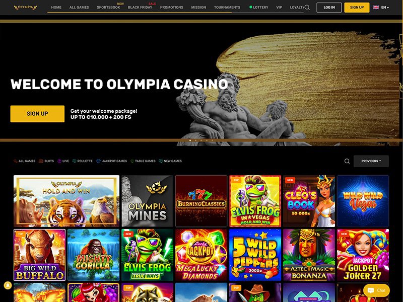 Olympia Casino website