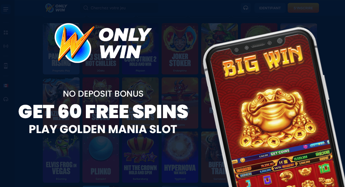 onlywin casino 60 free spins no deposit