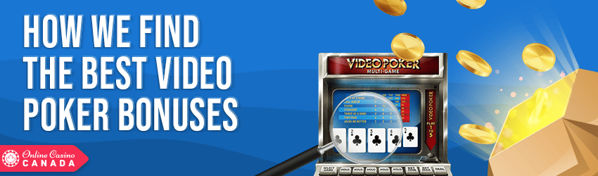 types of online casino video poker bonuses