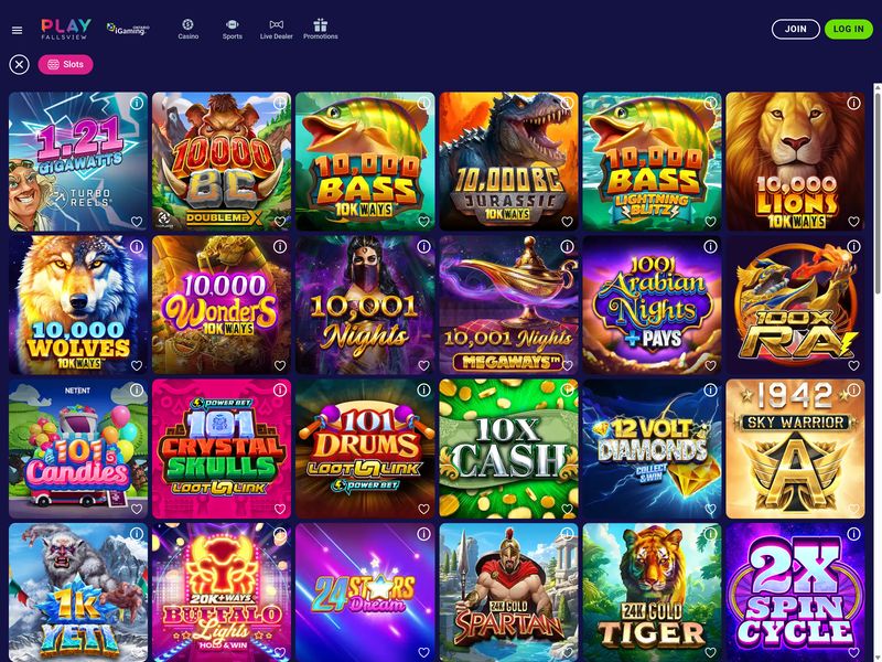 PlayFallsview Casino Alberta games