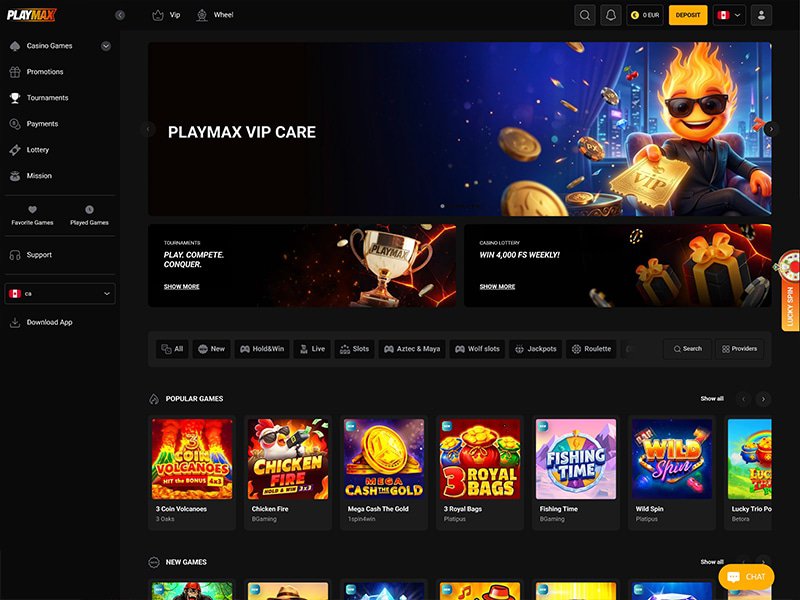 Playmax website