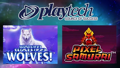 Playtech casinos Release Pixel Samurai and Wolves! Wolves! Wolves slots.