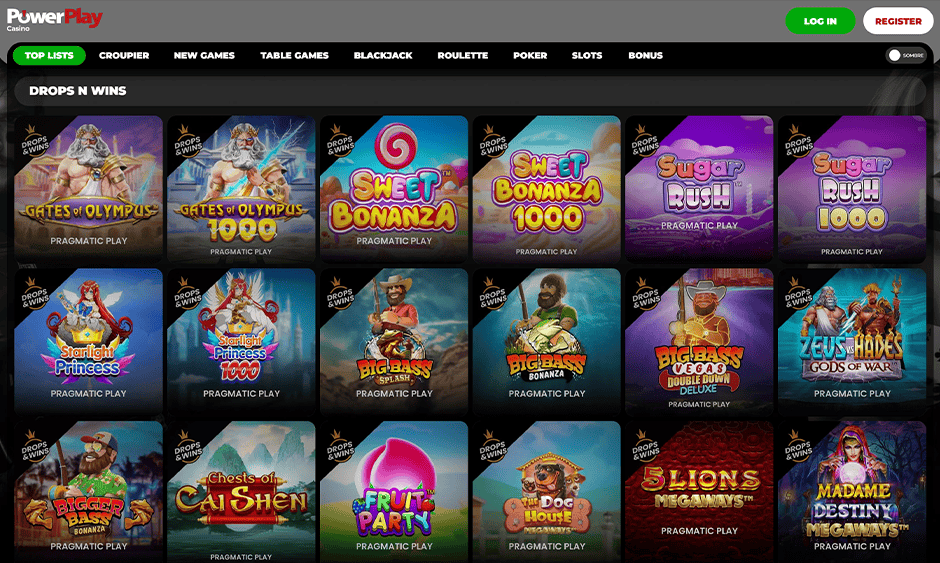 powerplay casino ontario games screenshot