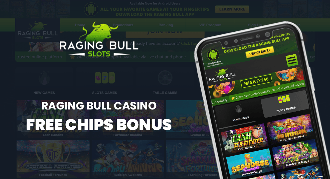 raging bull casino free chip bonus
