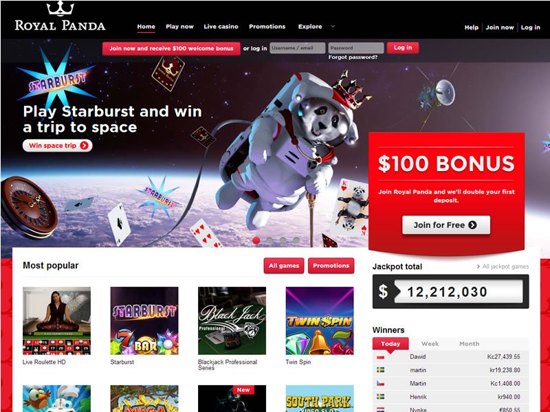 Royal Panda Alberta website