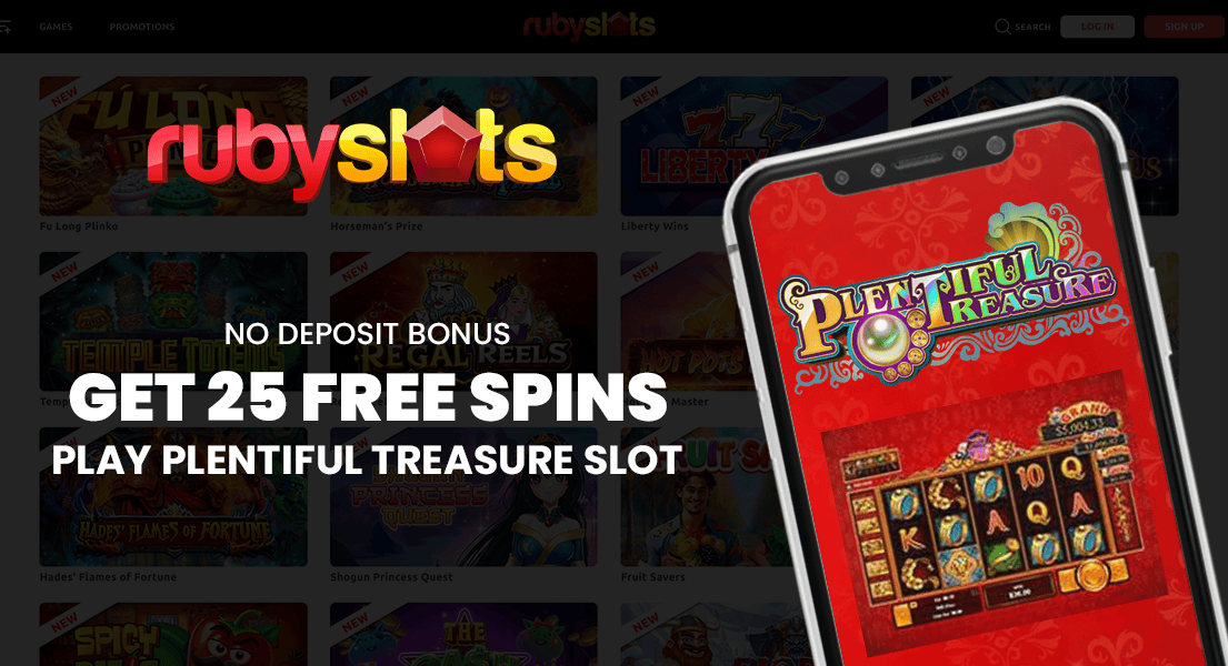 ruby slots casino 25 free spins no deposit