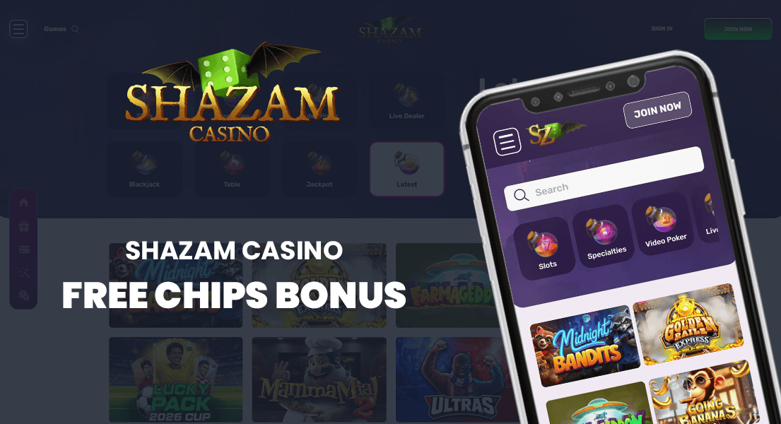 shazam casino free chip bonus