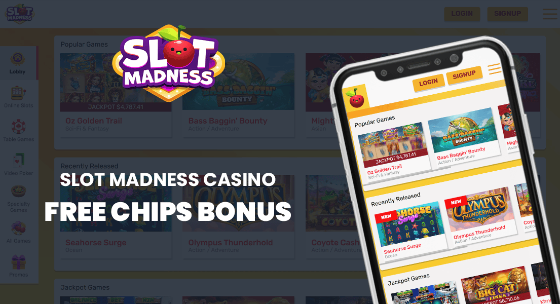 slot madness free chip bonus