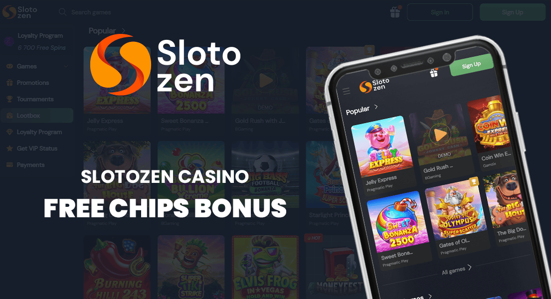 slotozen casino free chip bonus
