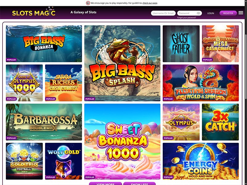 Slots Magic Casino Alberta games