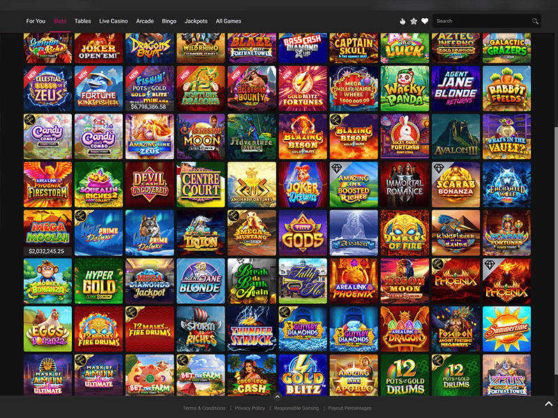 Spin Casino Alberta games