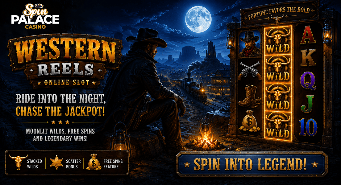 free spins on western reels slot at spin palace casino