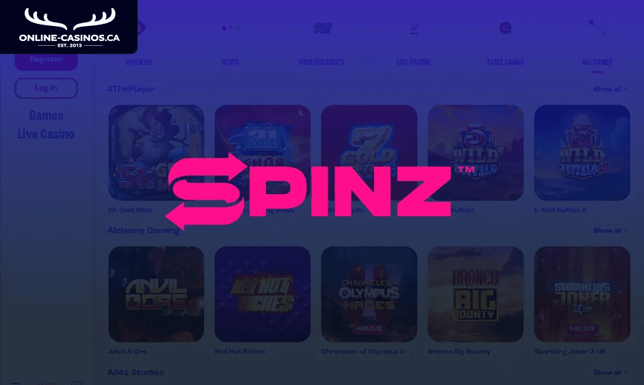 spinz ontario logo