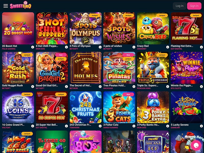 Sweetsino games