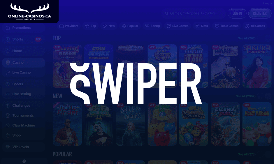 swiper casino ontario logo