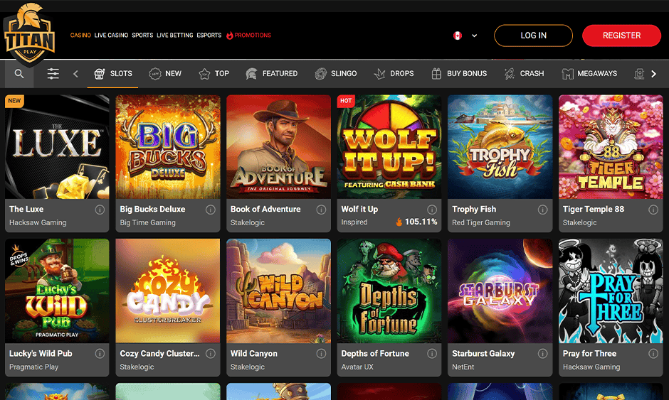 titan play ontario games screenshot