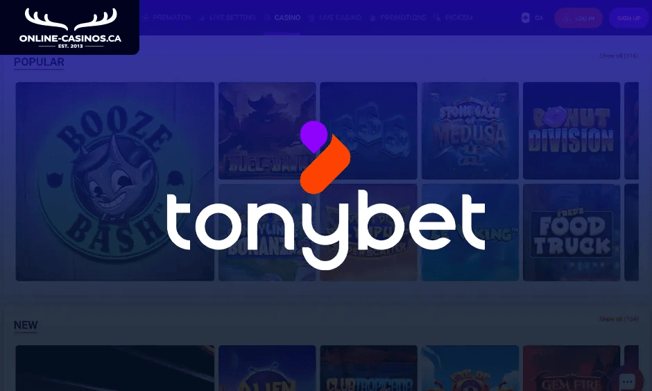 tonybet casino ontario logo