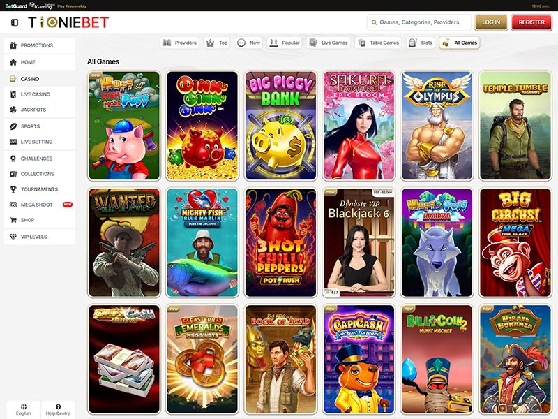 ToonieBet Casino Alberta games