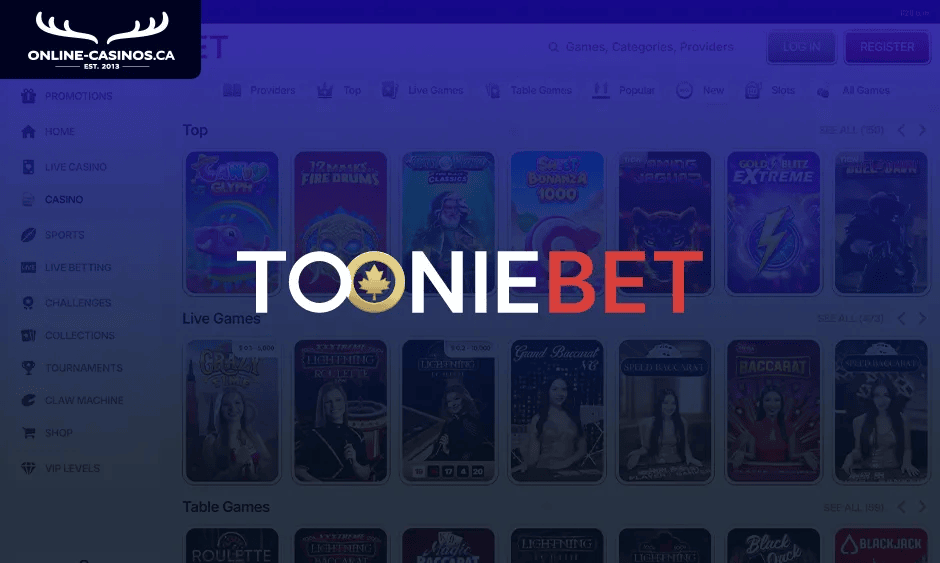 tooniebet casino ontario logo
