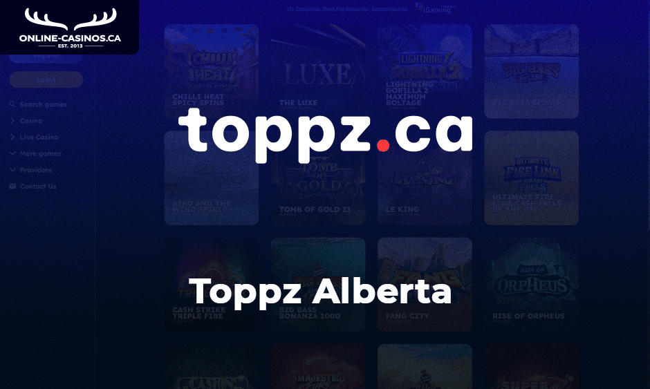 toppz casino alberta logo
