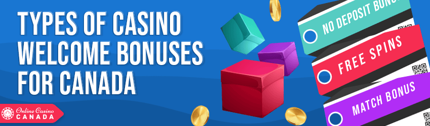 types of online welcome casino bonuses