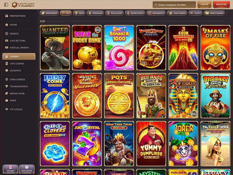 ViciBet Casino games