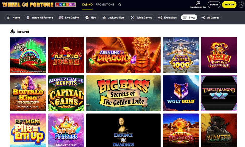 wheel of fortune casino ontario games screenshot