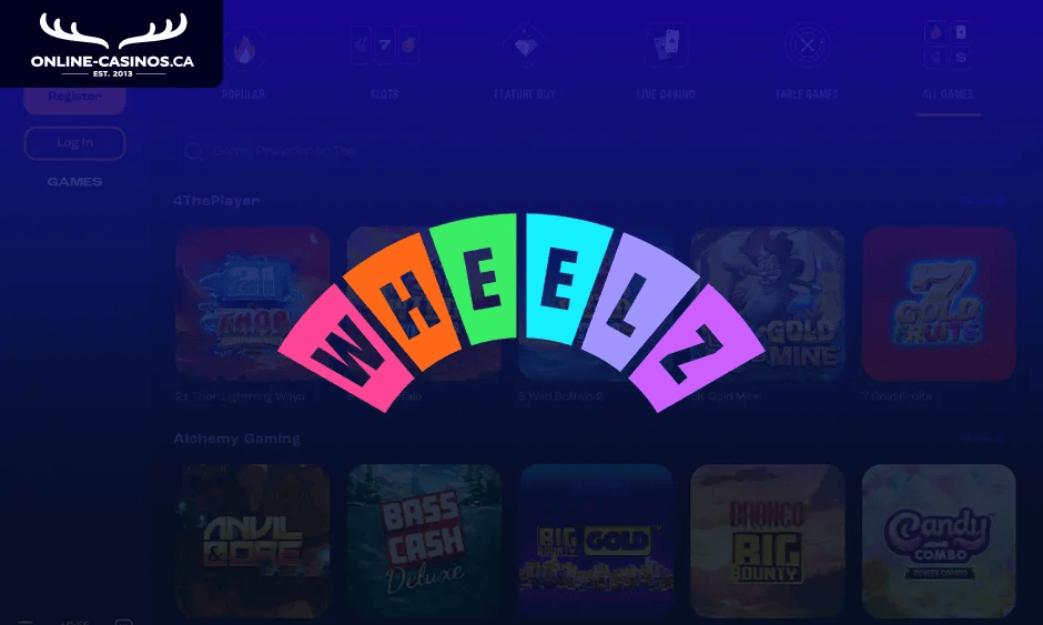 wheelz casino ontario logo