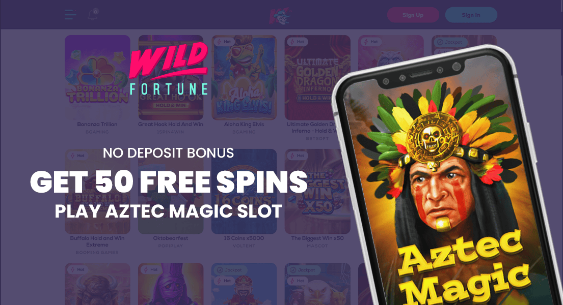 wild fortune 50 free spins no deposit