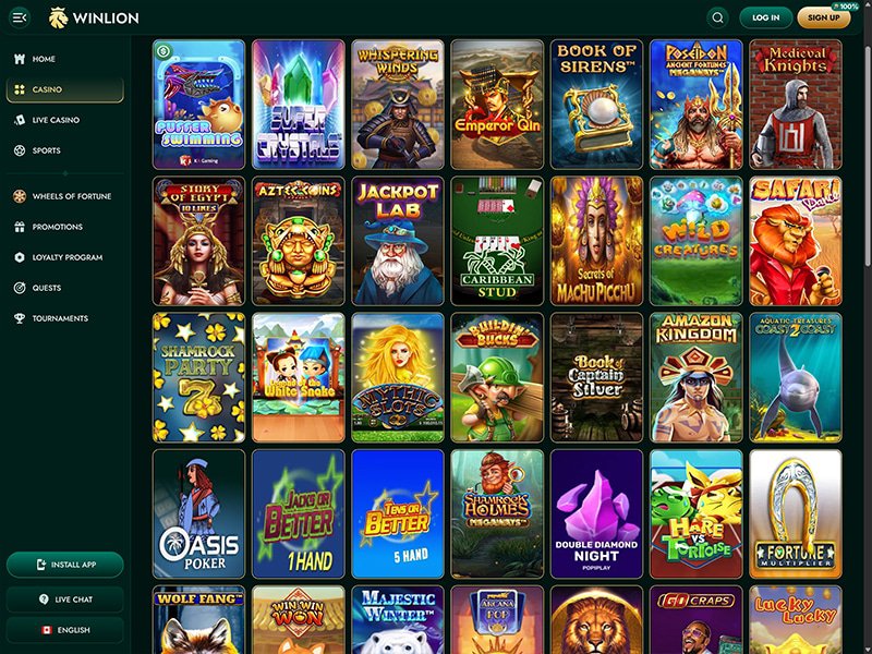 Winlion Casino games
