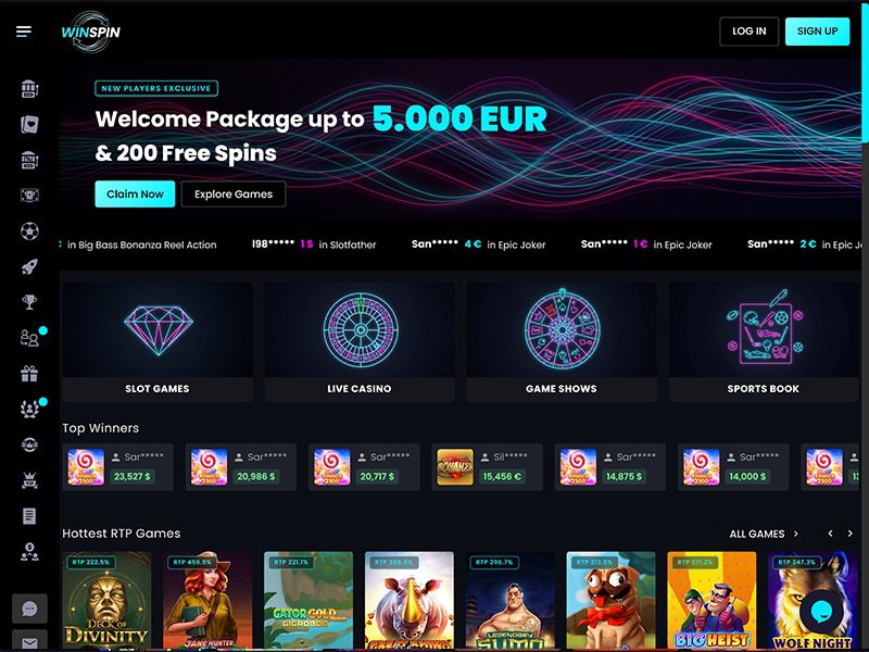 WinSpin website